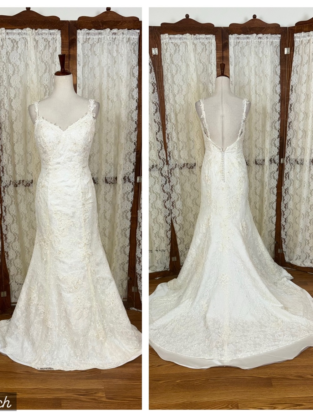 Gorgeous Private Collection Embroidered Lace Wedding Gown